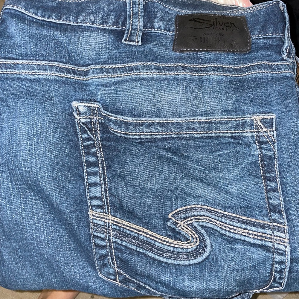 Men’s Silver Jeans - Eddie